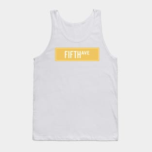 Fifth ave yellow Tank Top